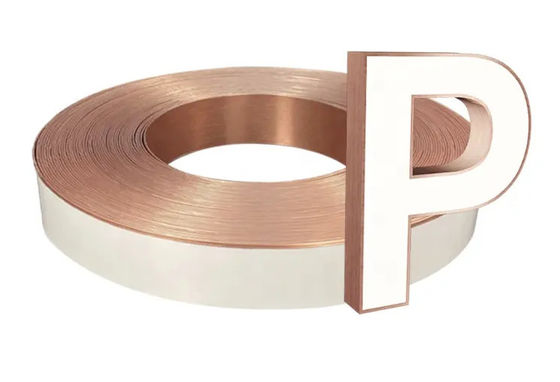 Rose Gold Aluminium Trim Cap 60mm 70mm Aluminium Kanal Brief Spirale