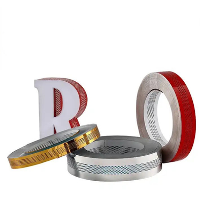 0.6mm Dicke Trimless Kanal Brief Spirale Aluminium Trim Cap Briefe
