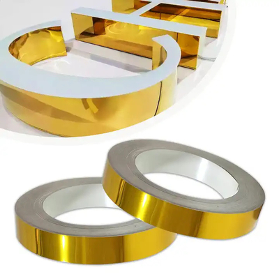 40 mm Trimless Channel Letter Coil Roll Gold Channelume Beschilderung