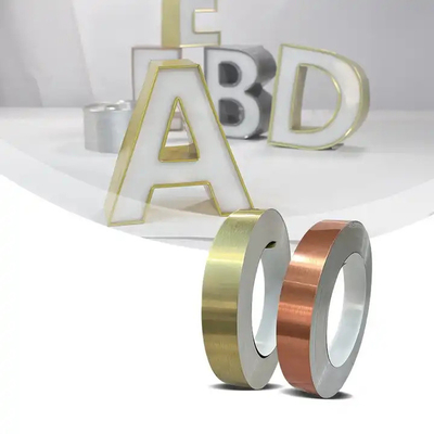Dauerhafte Gold-Aluminium-Kanalbriefspule perfekt für Kanalbriefe