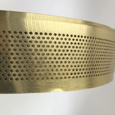 Goldene Aluminiumbandspule mit gefaltetem Rand Wortzeichen gebürsteter Aluminium-Spule