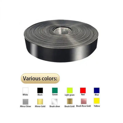 Handbogen Aluminium Trim Cap mit Länge 25M gebürstete Gold Aluminium-Tape Spirale