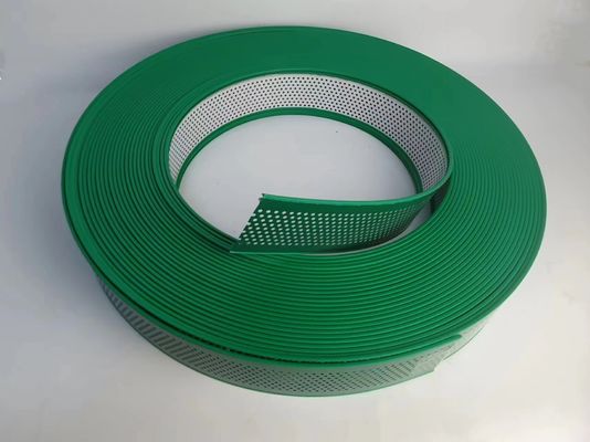 Grüne Farbe mit Löchern Aluminium Trim Cap Hand Bent 50M Roll mit Aluminiumlegierung Spirale