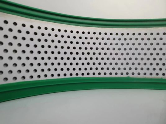 Grüne Farbe mit Löchern Aluminium Trim Cap Hand Bent 50M Roll mit Aluminiumlegierung Spirale