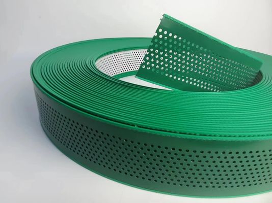 Grüne Farbe mit Löchern Aluminium Trim Cap Hand Bent 50M Roll mit Aluminiumlegierung Spirale