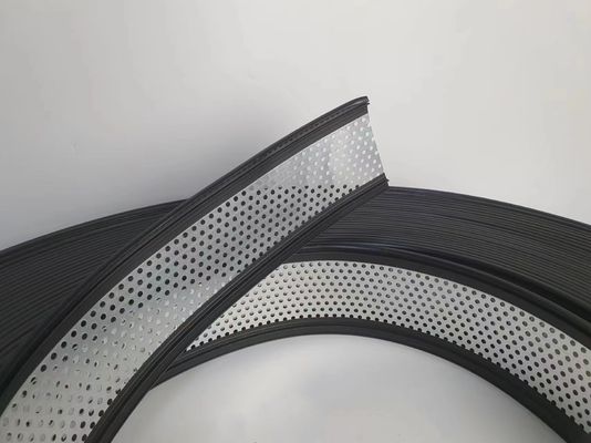 Farbenfrohe Gummi-Trim Cap-Legierungsspirale J-Typ Trim Cap Roll Schwarze Farbschilderlösung